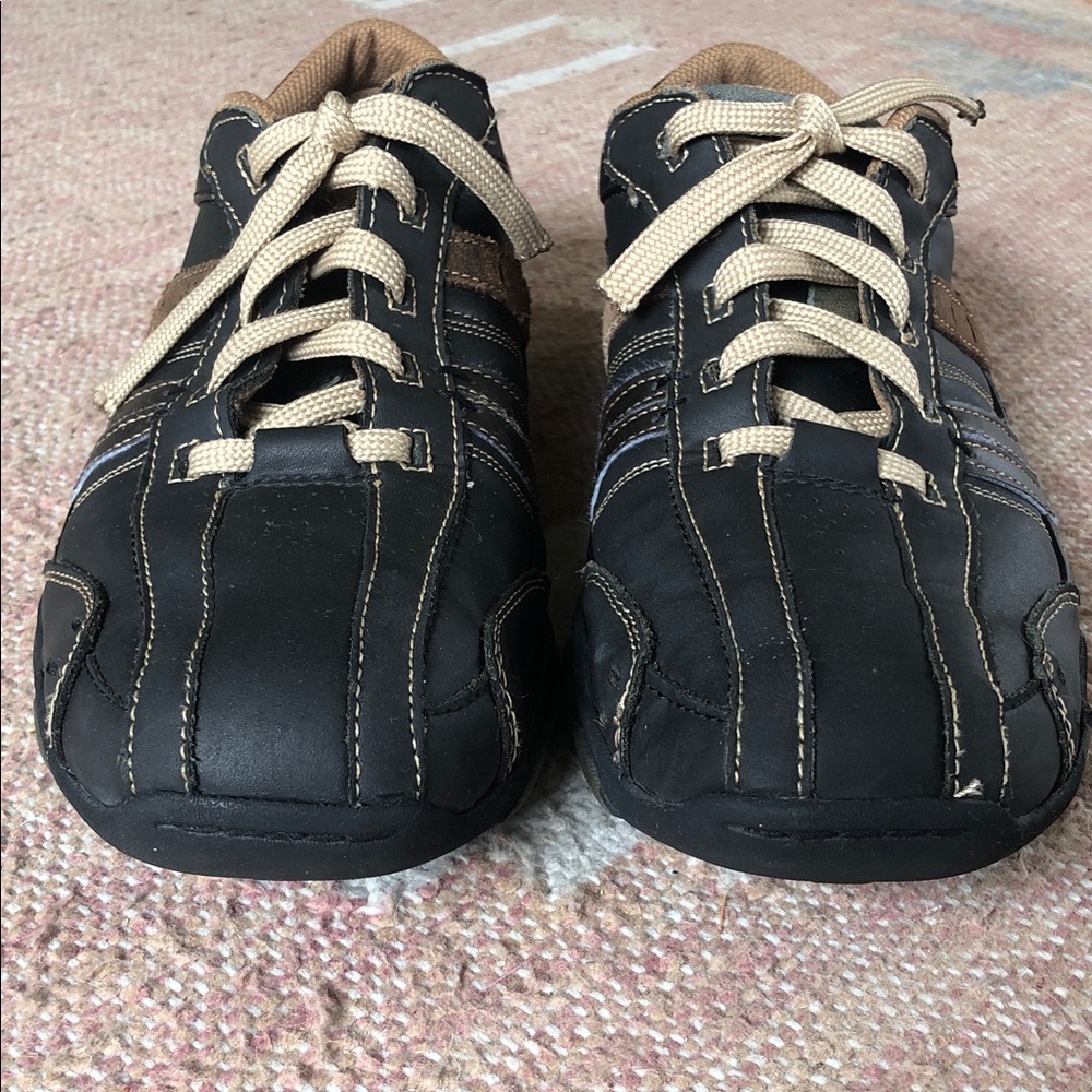 Skechers Men’s Diameter Vassell Brown and Black Leather Casual Sneakers size 9 - Picture 7 of 10